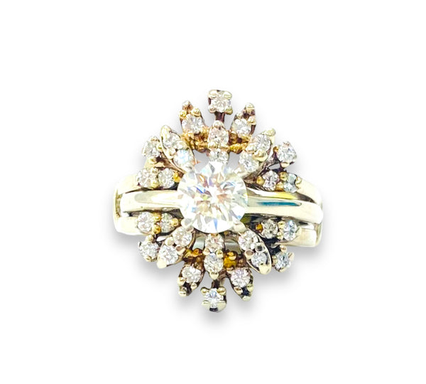 1.39ctw Women’s Diamond Wedding Ring Set 14k
