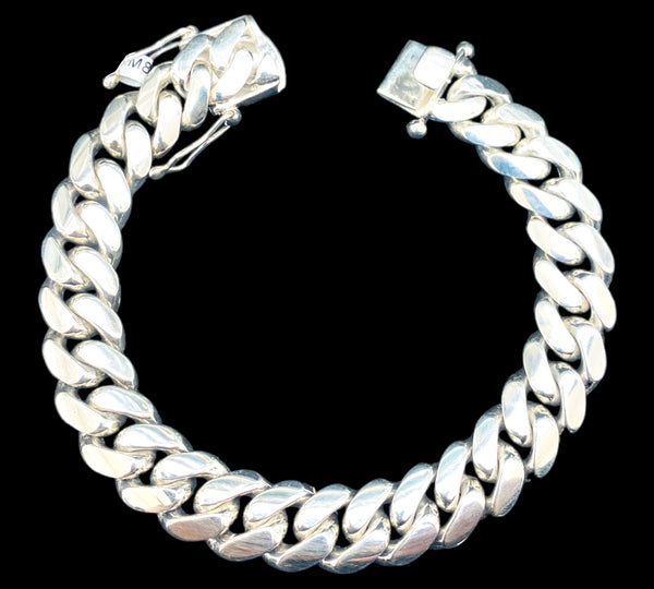 84G Cuban Link Bracelet Silver