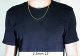 14kt Solid Curb Link Necklaces-lirysjewelry