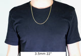 14kt Solid Curb Link Necklaces-lirysjewelry