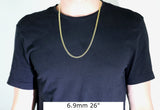 14kt Solid Curb Link Necklaces-lirysjewelry