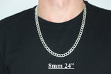 Genuine 925 Sterling Silver Curb Link Necklaces & Chains-lirysjewelry