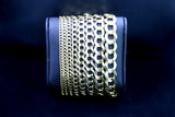 **New Solid Gold Curb Link Bracelets-lirysjewelry