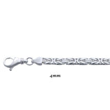 Genuine 925 Sterling Silver Byzantine Necklaces-lirysjewelry