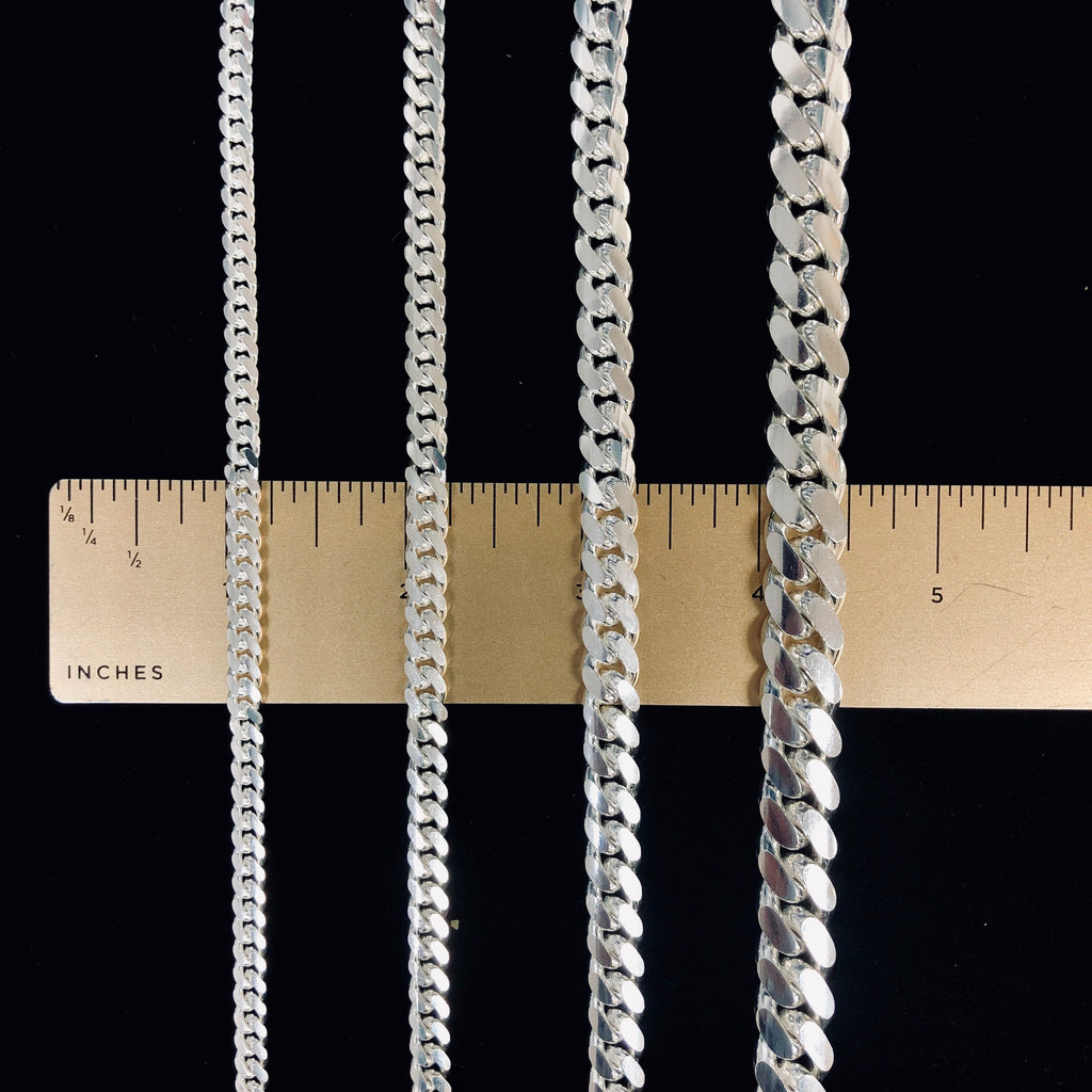 Sterling Silver Miami Cuban Link Chain - Genuine Italian Made 5mm / 22