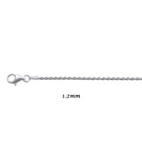 Genuine 925 Sterling Silver Diamond Cut Rope Necklaces & Chains-lirysjewelry