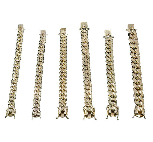 Miami Cuban Link Bracelets 10kt 14kt 18kt 14mm - 21mm-Miami Cuban Link-lirysjewelry