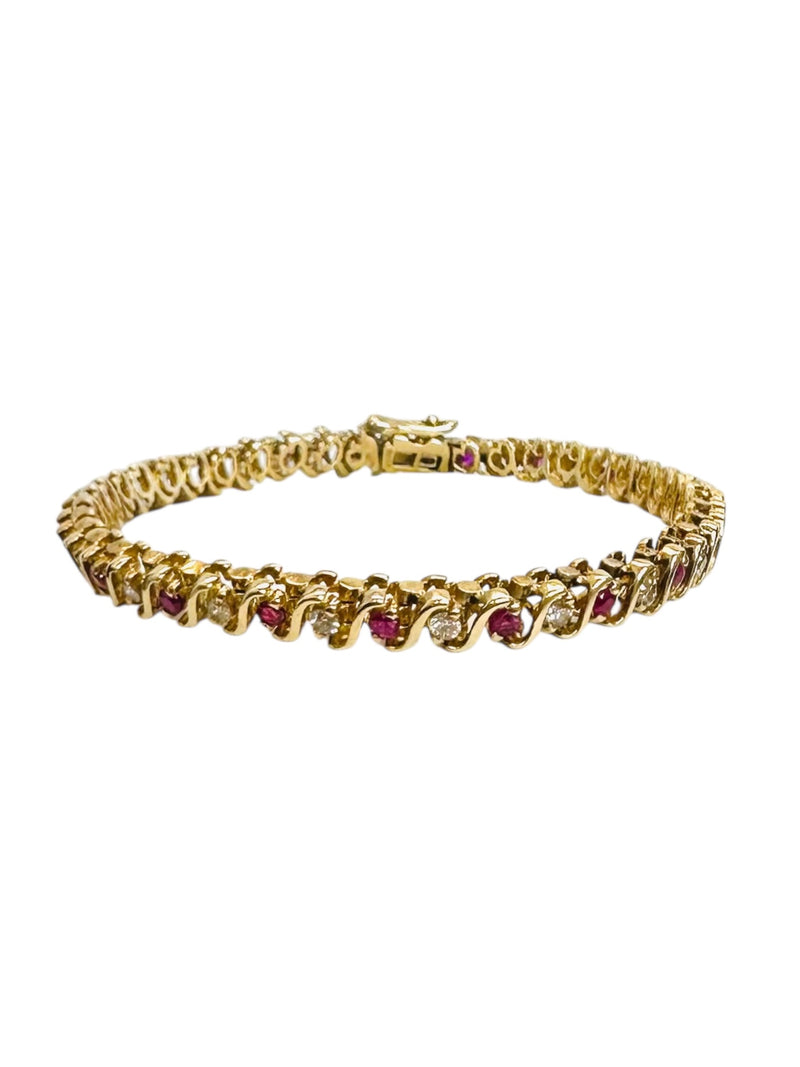 1.10ctw Diamond Bracelet 14K