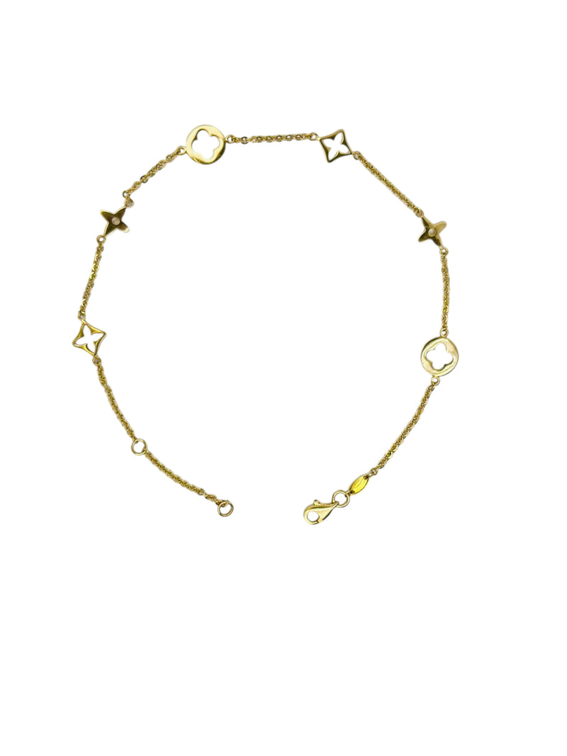Fancy anklet 14K