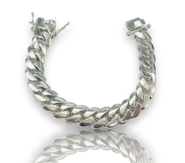 115.8G Cuban Link Bracelet Silver