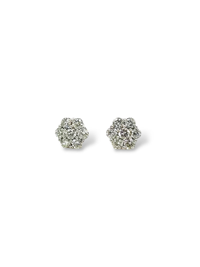 7/8ctw Diamond Earrings 10K