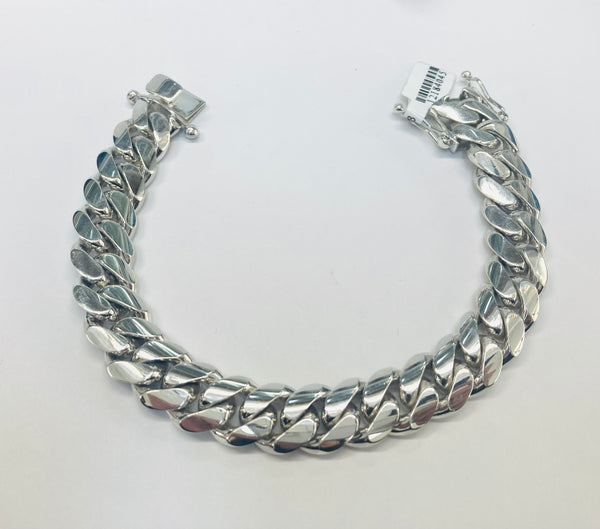 105.5G Cuban Link Bracelet Silver