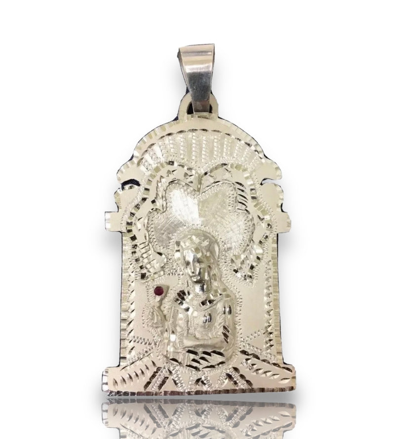 St Barbara Silver925   Religious Charm With Gold Plating