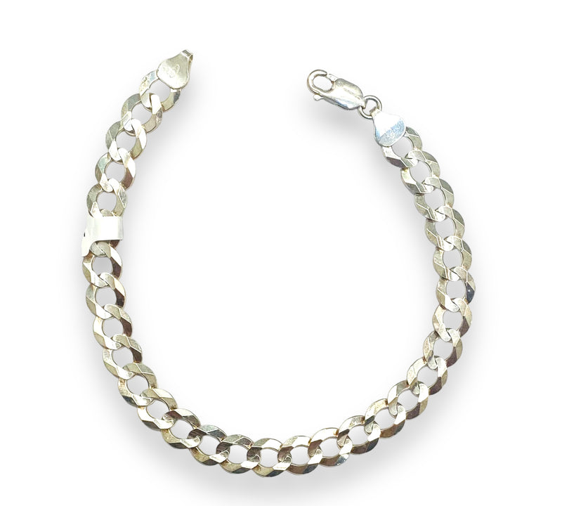 11.7gm Silver curb link Bracelet
