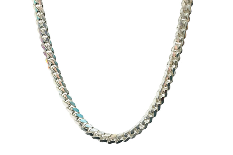 61.6GM silver Miami Cuban chain
