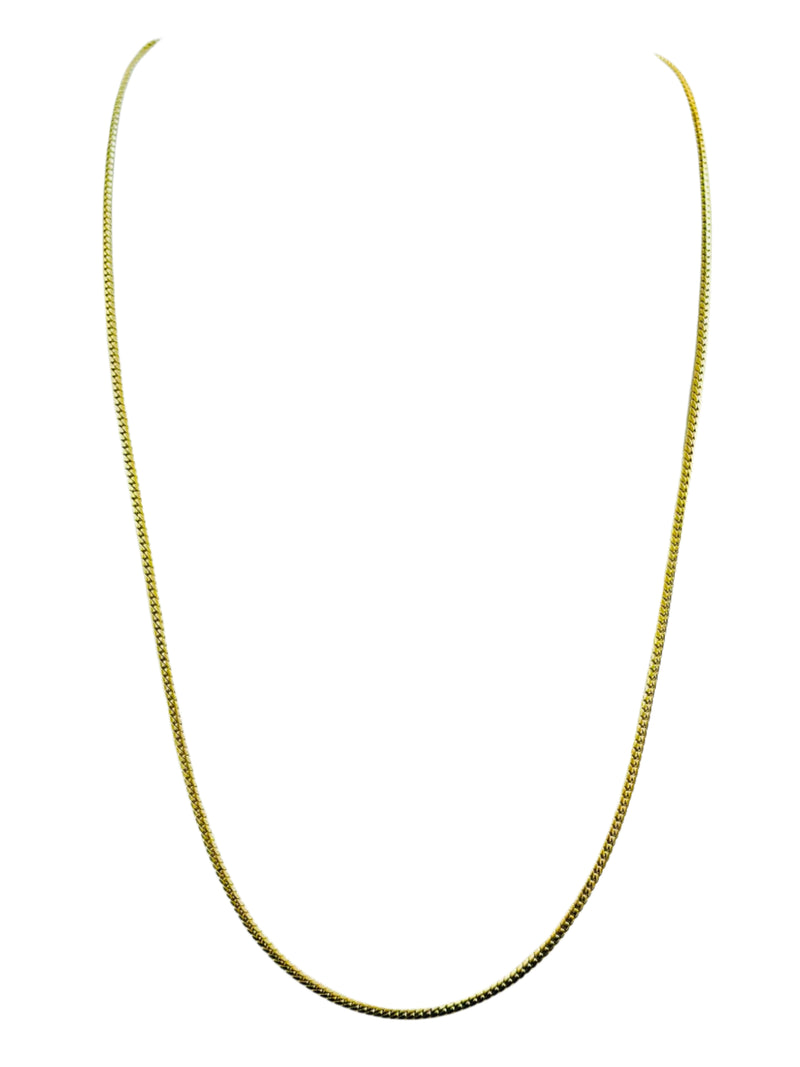 14K 12.4GM Solid Cuban link chain