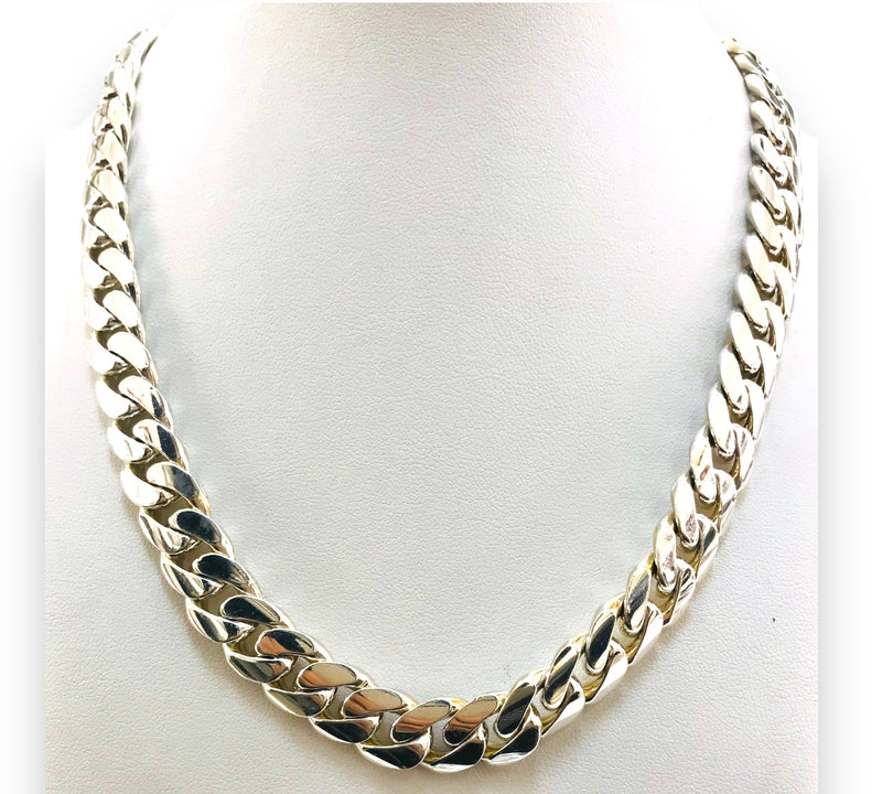 179.8GM Silver Cuban Chain.