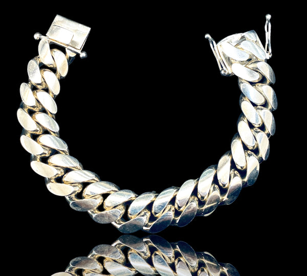 166.1G Cuban Link Bracelet Silver