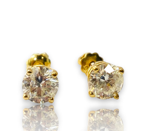 1.50ctw Stud Diamond Earrings 14k