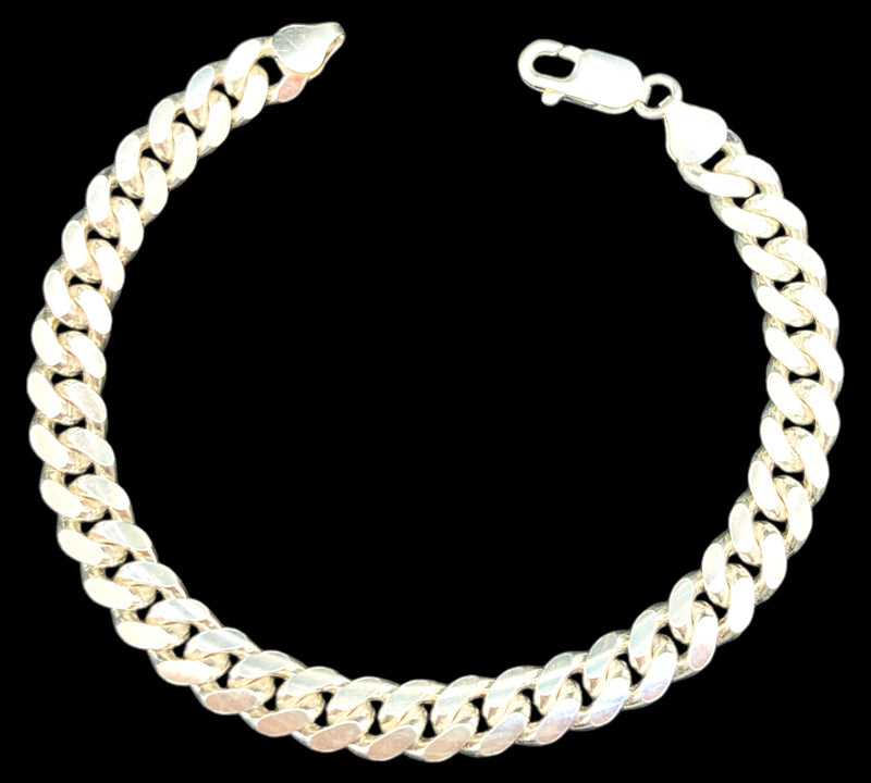 35.3G Cuban Link Bracelet Silver