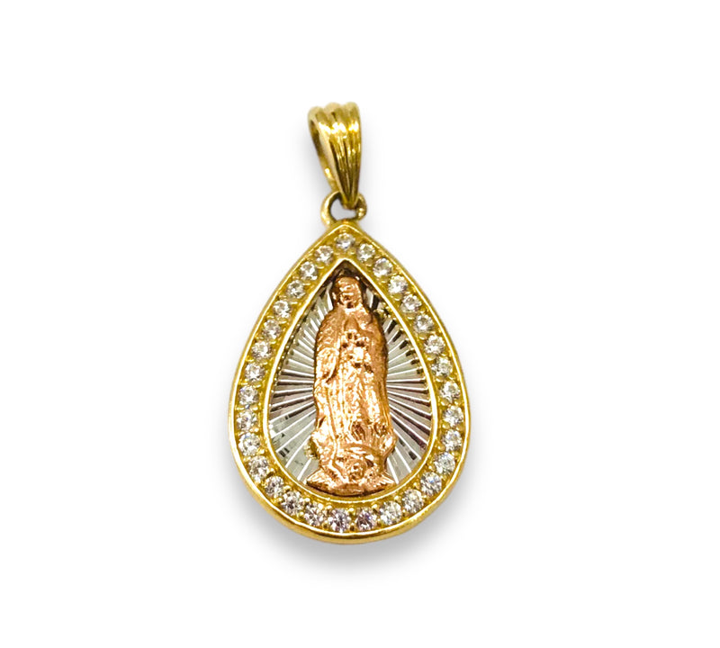 Virgen Guadalupe Pendant 14k