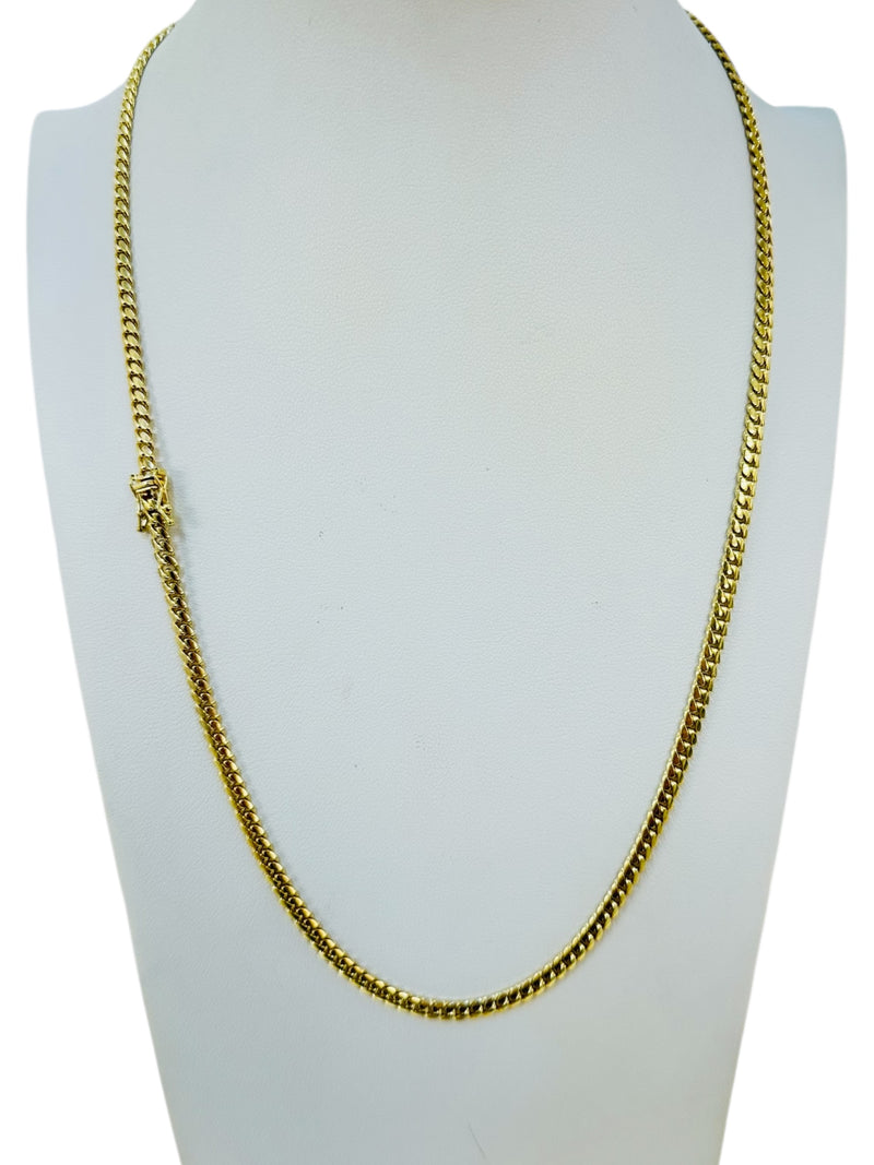 14K 27.2gGM Solid Cuban link chain