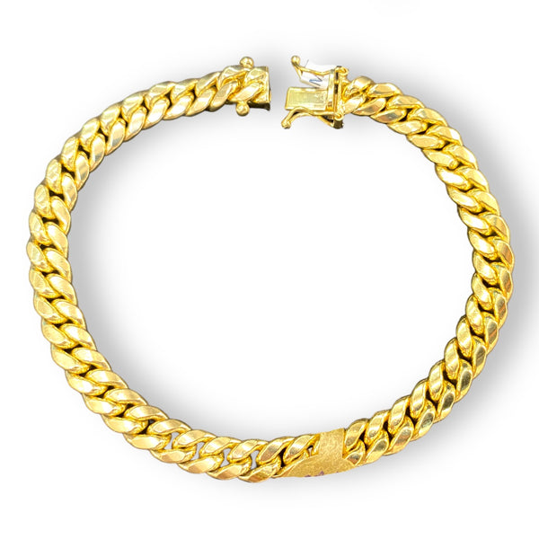 13.0gm Hollow Cuban link Bracelet 14k