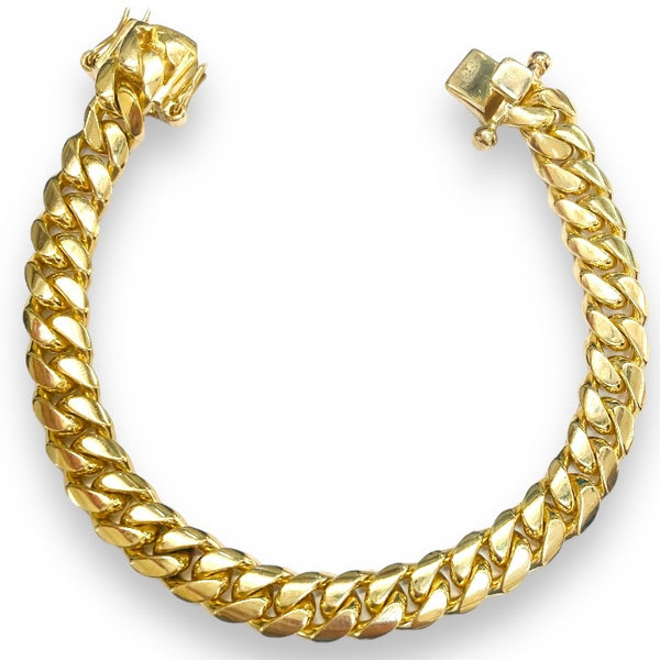 44.9 GM Hand Made Solid Cuban link Bracelet 10k by