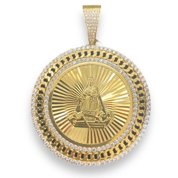Medal of Caridad 14k CZ