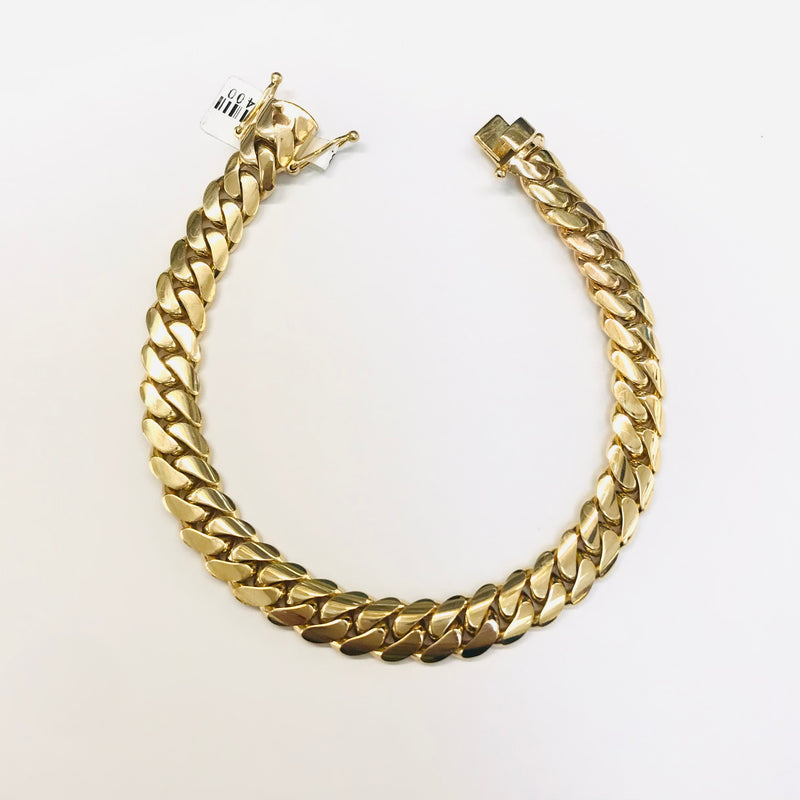 50.5gm Hand Made Solid Cuban link Bracelet 10k