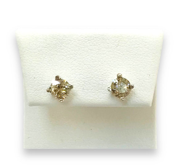 .70ctw round Cluster Diamond Earrings 14k