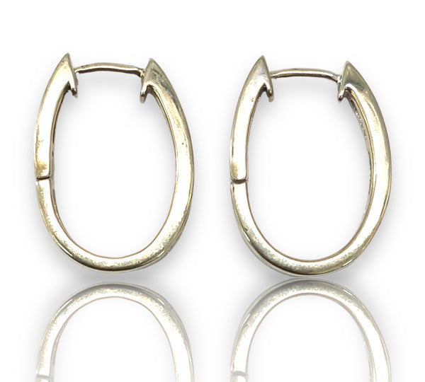 .50ctw Diamond hoops Earrings 10k