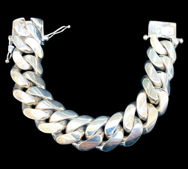 277.7G Cuban Link Bracelet Silver