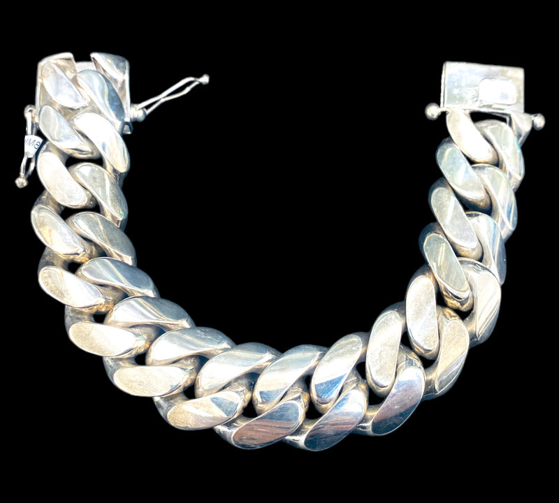 277.7G Cuban Link Bracelet Silver
