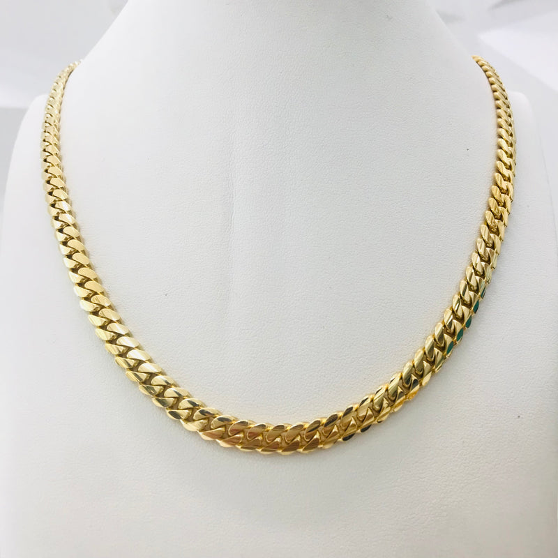 87.8gm MIAMI CUBAN LINK CHAIN 10k.