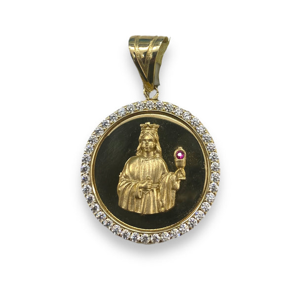 Saint Barbara 14k CZ