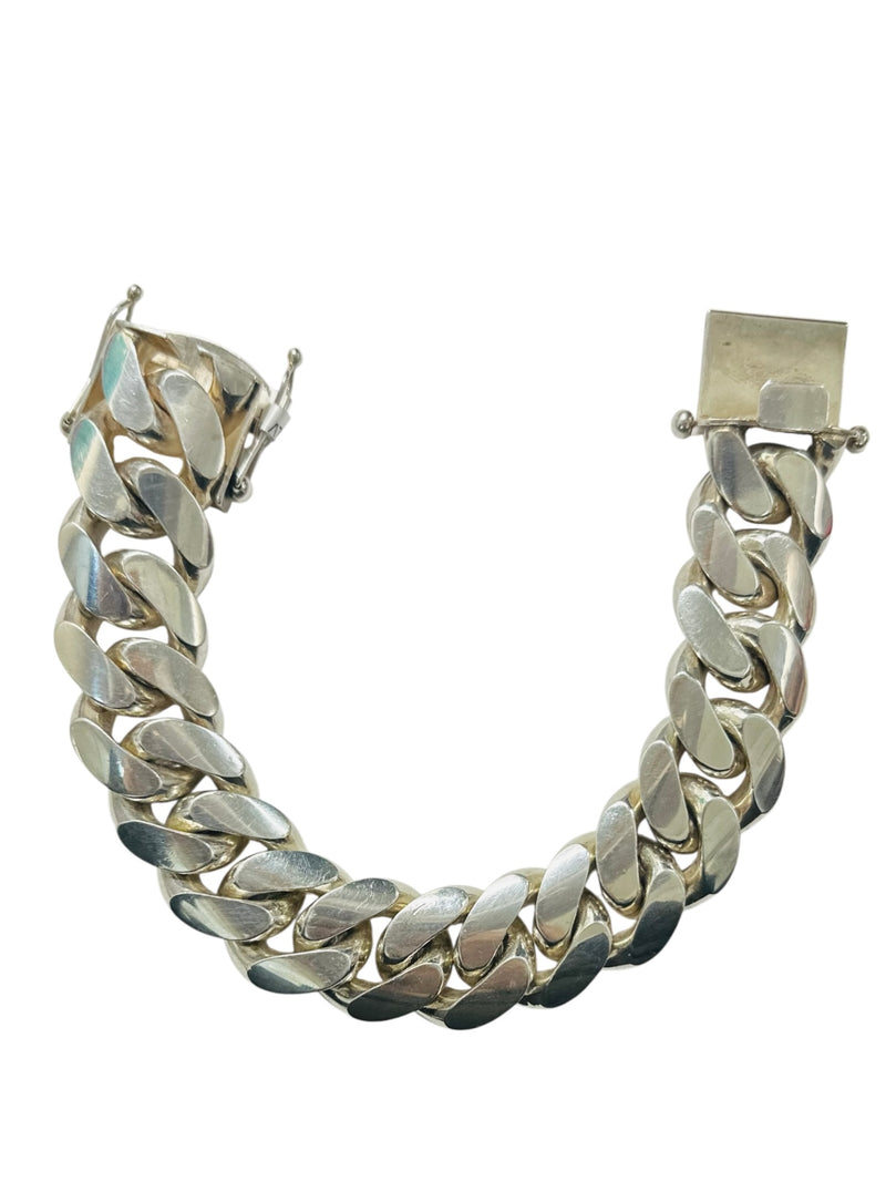 570GM Silver Cuban Bracelet