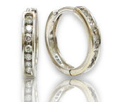 .45ctw Diamond hoops Earrings 10k