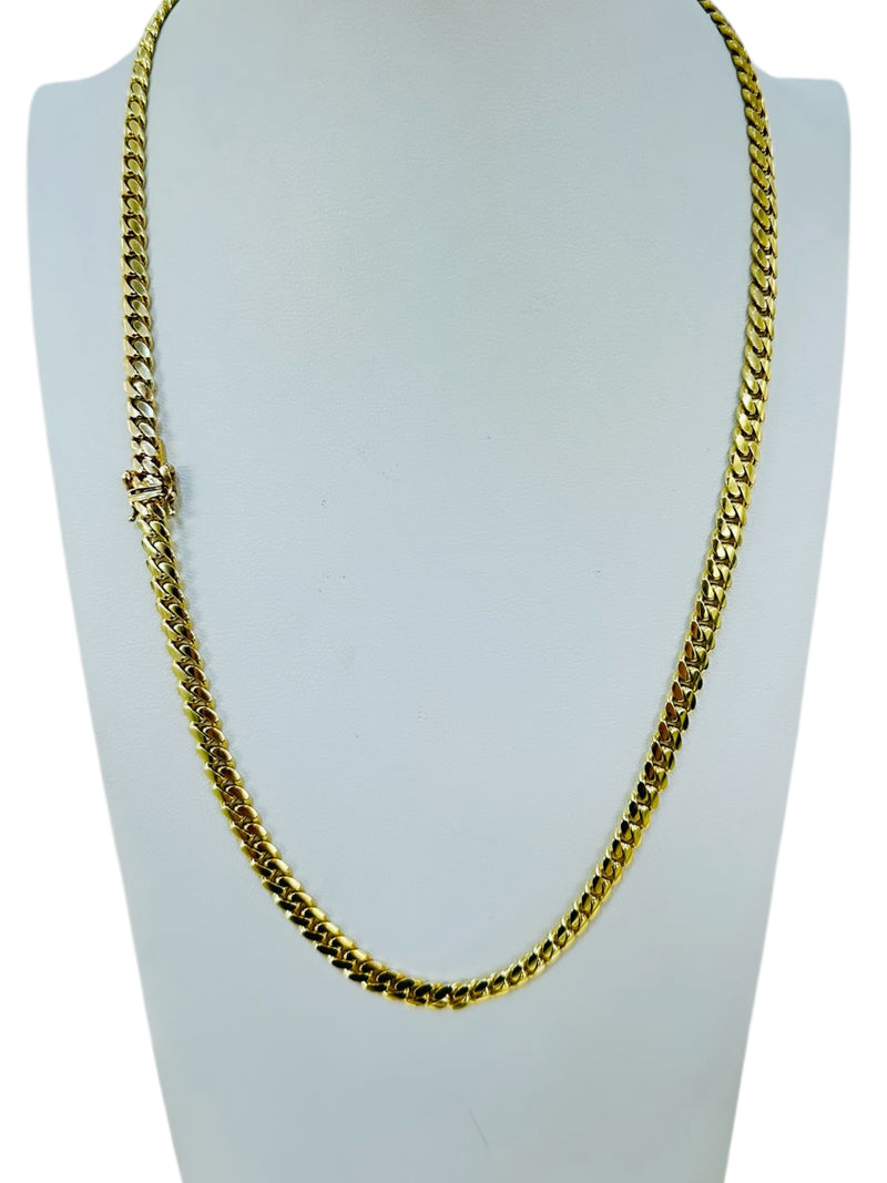 14K 56.7GM Solid Cuban link chain