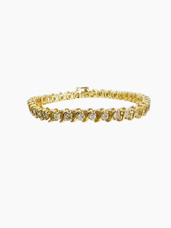 3.0ctw Diamond bracelet 14K