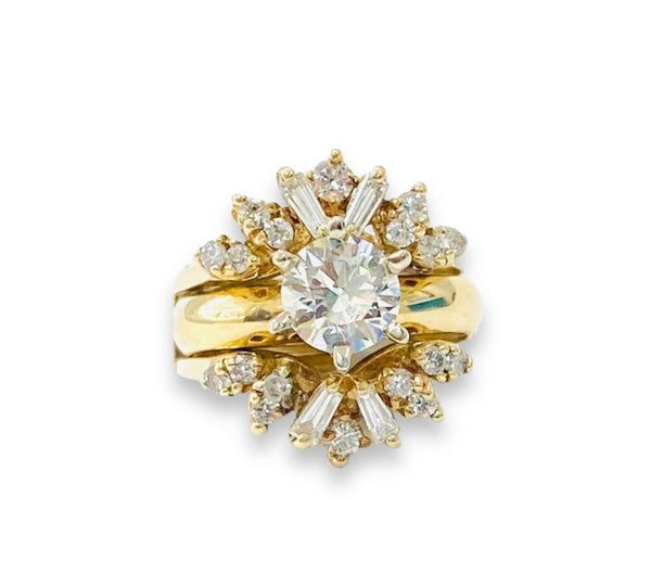 1.77ctw Women’s Diamond Wedding Ring Set 14k