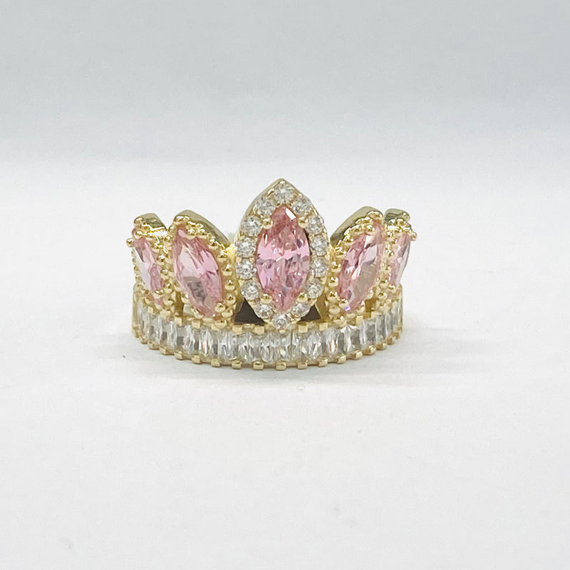 Pink Sapphire Womens Ring 14kt