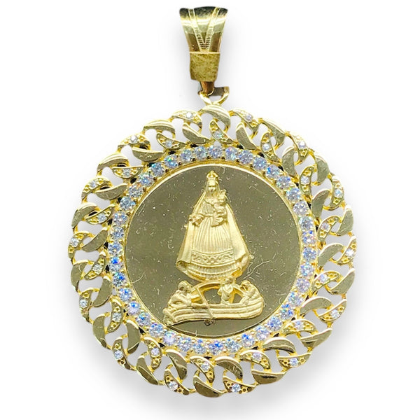 Medal of Caridad 14k CZ