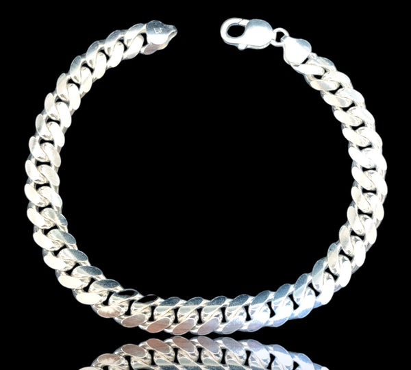 71.3G Cuban Link Bracelet Silver