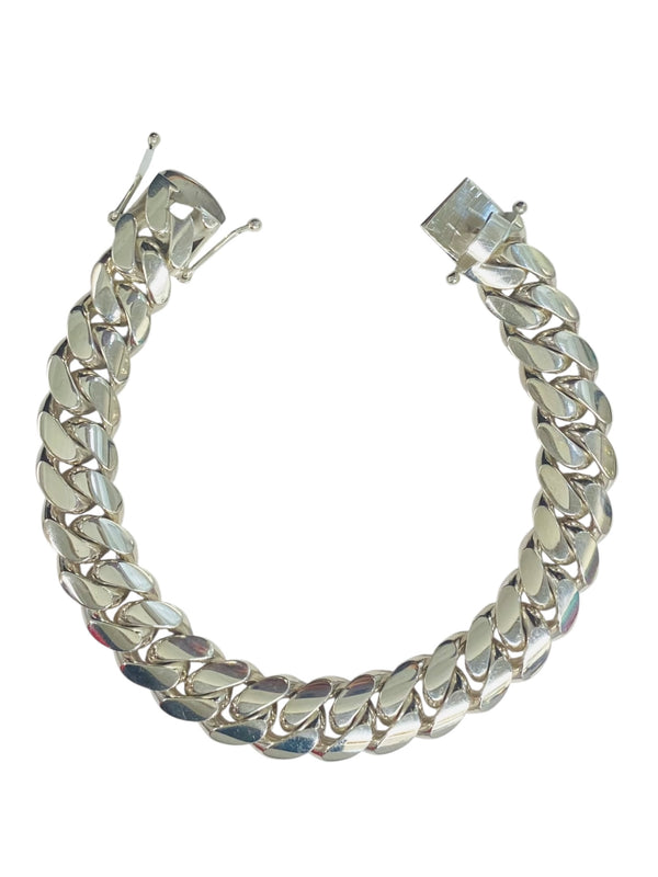 133.2GM Silver cuban bracelet