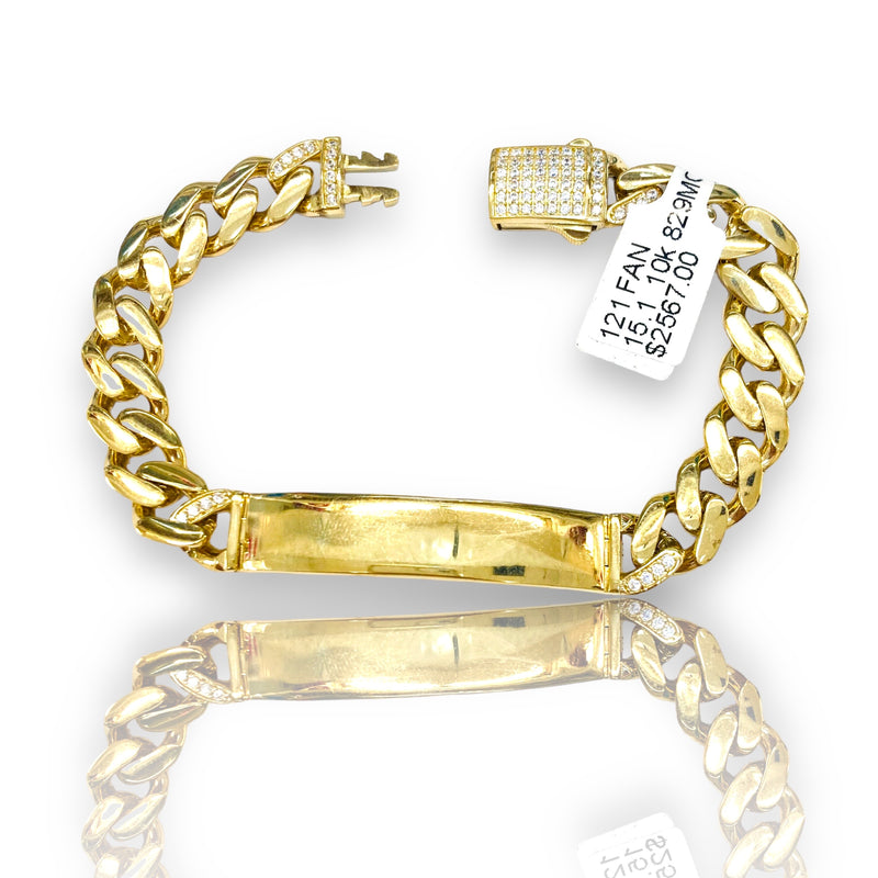 15.1GM Hollow Monaco Bracelet 10k