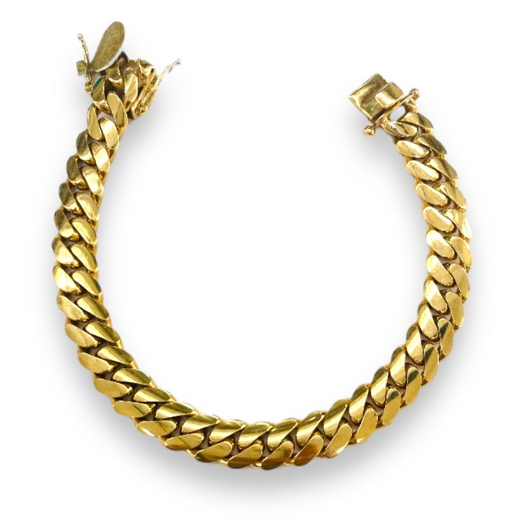 54.8GM Hand Made Solid Cuban link Bracelet 14k