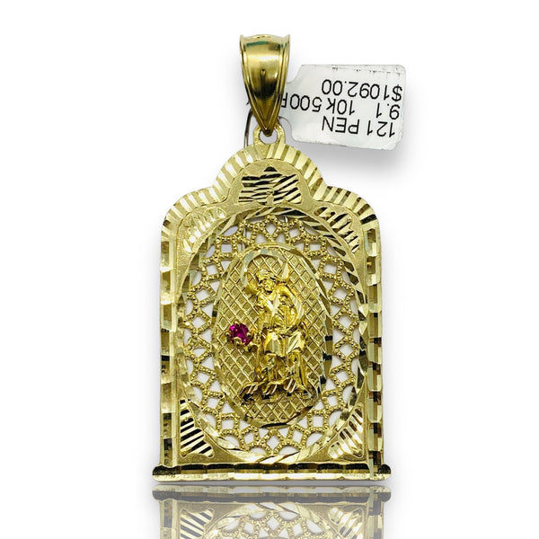 St. Lazaro Pendant 10k