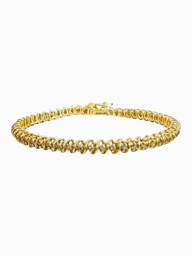 1.25ctw Diamond bracelet 10K