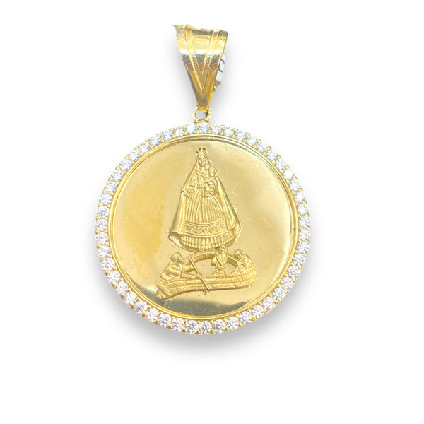 Medal of Caridad 14k CZ